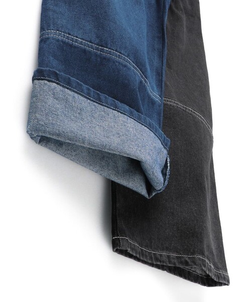 EDWIN(エドウィン)の「【Ou? by EDWIN】タック入りデニムワイドパンツ(デニムパンツ・キッズ・ブルー/チャコールグレー・130/110/120/150/140/90/100)」の12枚目の写真