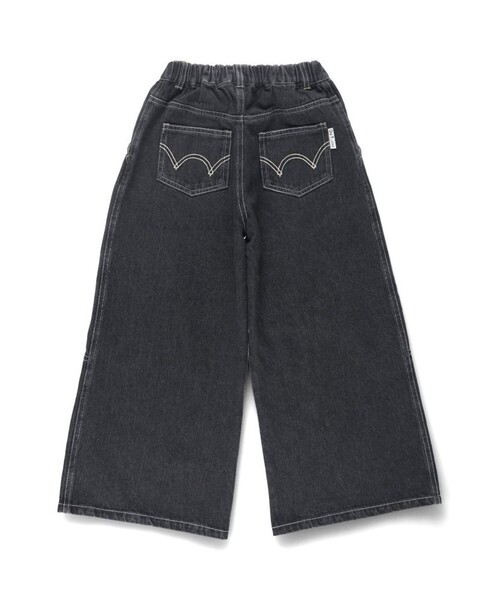 EDWIN(エドウィン)の「【Ou? by EDWIN】タック入りデニムワイドパンツ(デニムパンツ・キッズ・ブルー/チャコールグレー・130/110/120/150/140/90/100)」の16枚目の写真