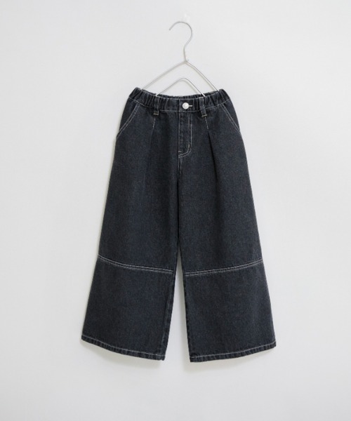 Ou? by EDWIN】タック入りデニムワイドパンツ（デニムパンツ）｜EDWIN