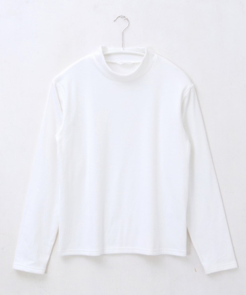 itto...(イット)の「ふわっと柔らかストレッチフリースハイネックカットソー(Tシャツ/カットソー・レディース・チャコール/ベージュ/オフホワイト/ブラック/ピンク/ブルー・M/XL/L)」の13枚目の写真