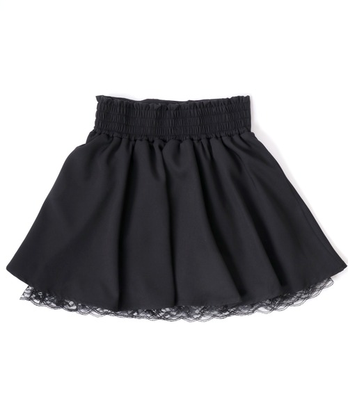 リボンレースアップ プリーツミニスカート/量産系女子/病み属性