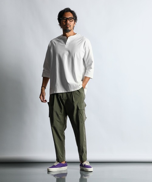 新品未使用　tシャツ オーバーサイズ ザ・ダファー・オブ・セントジョージ 8oz HEAVY WEIGHT 3QUATER HENLEY TEE：ヘビーウェイト オーバー