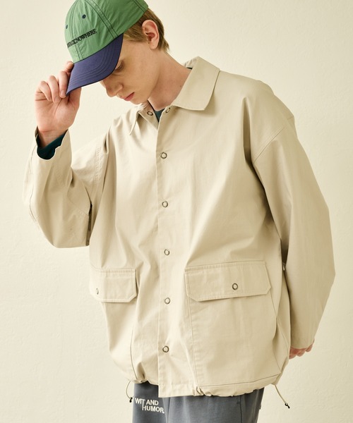 Kelen(ケレン)の「「KELEN MENS / ケレン メンズ」 CUTTING COVERALL TRITON(その他アウター・メンズ・ライトグレー/ブラック・40/42/38)」の1枚目の写真