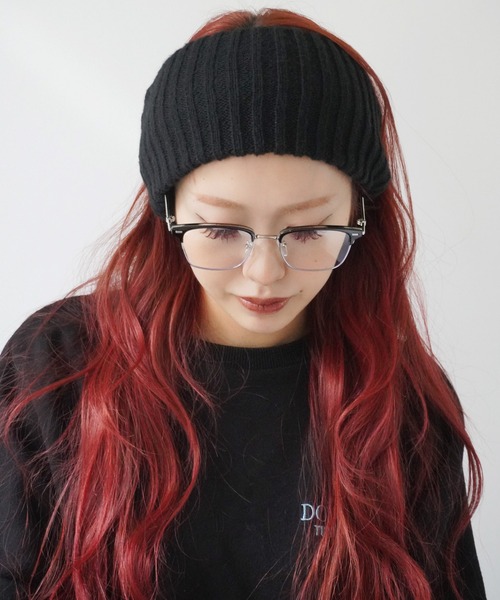 Jelly moo(ジェリームー)の「【 Jelly moo / ジェリームー 】 ワイド リブニット ヘアバンド(ヘアバンド・レディース・アイボリー/ブラック/ベージュ/グレー・FREE)」の1枚目の写真