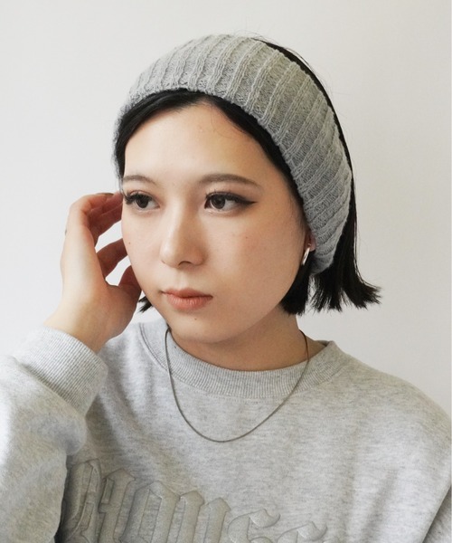 Jelly moo(ジェリームー)の「【 Jelly moo / ジェリームー 】 ワイド リブニット ヘアバンド(ヘアバンド・レディース・アイボリー/ブラック/ベージュ/グレー・FREE)」の20枚目の写真