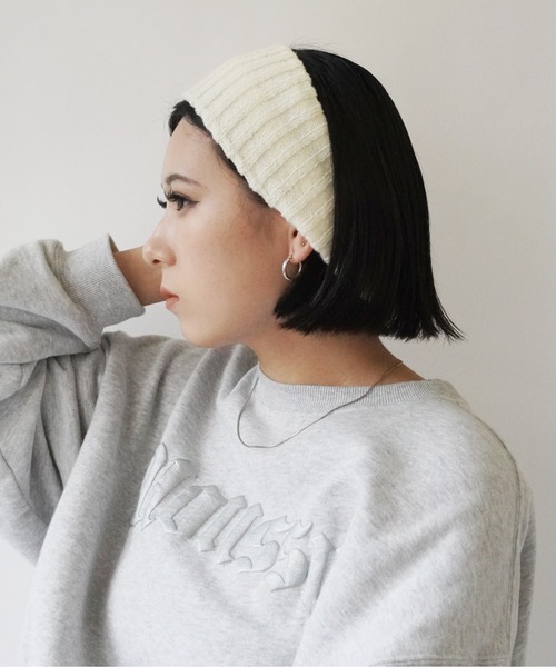 セール】【 Jelly moo / ジェリームー 】 ワイド リブニット ヘア