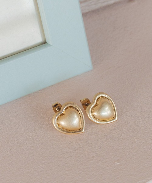 mysty woman（ミスティウーマン）の「メタルハートピアス 283906（ネックレス・レディース・シルバー/ゴールド・FREE）」の4枚目の写真