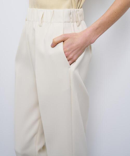 LANVIN en Bleu（ランバンオンブルー）の「ダブルクロスゴムテーパードパンツ（その他パンツ・レディース・ブラック/オフホワイト・36/38）」の8枚目の写真