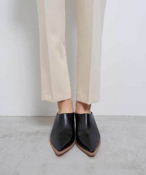 LANVIN en Bleu（ランバンオンブルー）の「ダブルクロスゴムテーパードパンツ（その他パンツ・レディース・ブラック/オフホワイト・36/38）」の9枚目の写真