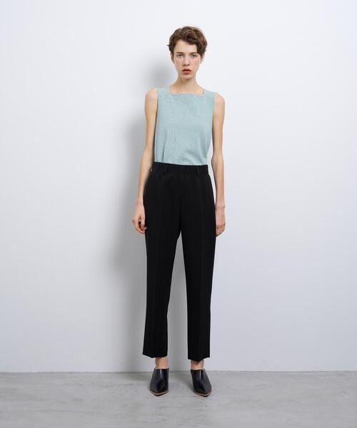 LANVIN en Bleu（ランバンオンブルー）の「ダブルクロスゴムテーパードパンツ（その他パンツ・レディース・ブラック/オフホワイト・36/38）」の10枚目の写真