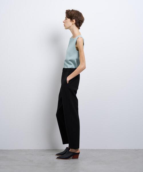 LANVIN en Bleu（ランバンオンブルー）の「ダブルクロスゴムテーパードパンツ（その他パンツ・レディース・ブラック/オフホワイト・36/38）」の11枚目の写真