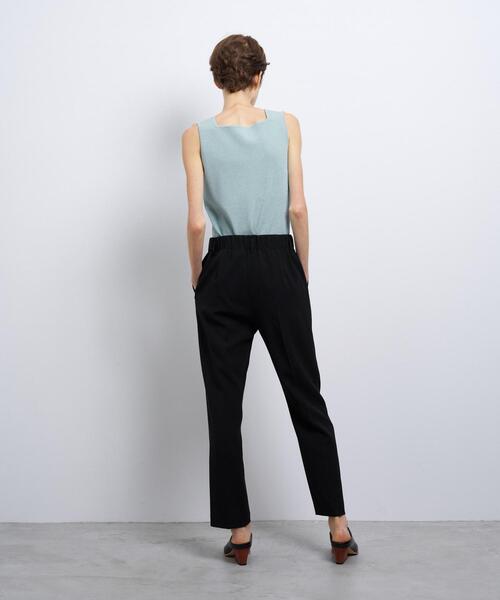 LANVIN en Bleu（ランバンオンブルー）の「ダブルクロスゴムテーパードパンツ（その他パンツ・レディース・ブラック/オフホワイト・36/38）」の12枚目の写真
