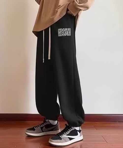 link lot(リンクロット)の「ワンポイントスウェットパンツ(スウェットパンツ・メンズ・グレー/ブラック・L/M)」の3枚目の写真