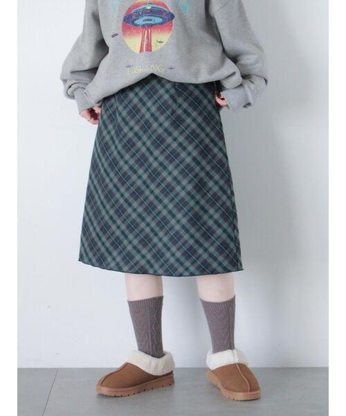 ehka sopo（エヘカソポ）の「バイアスチェックスカート（スカート