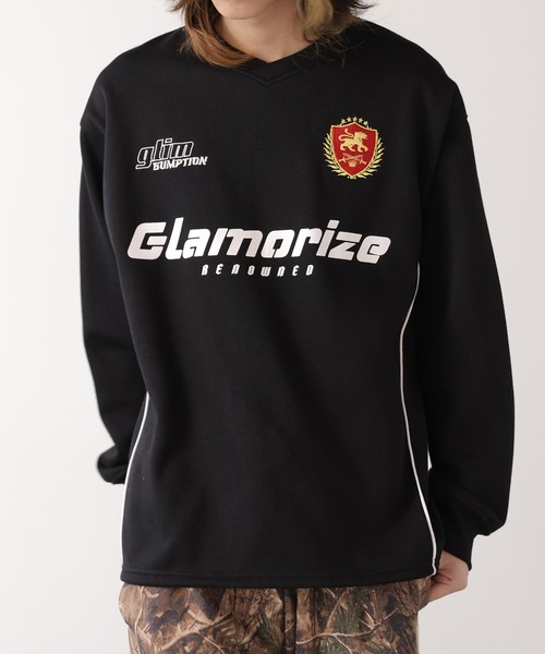 SUGGESTION（サジェッション）の「SUGGESTION/サジェッション サッカーデザイン トレーナー（スウェット・メンズ・グレー/ブラック/バーガンディー・L/M）」の2枚目の写真