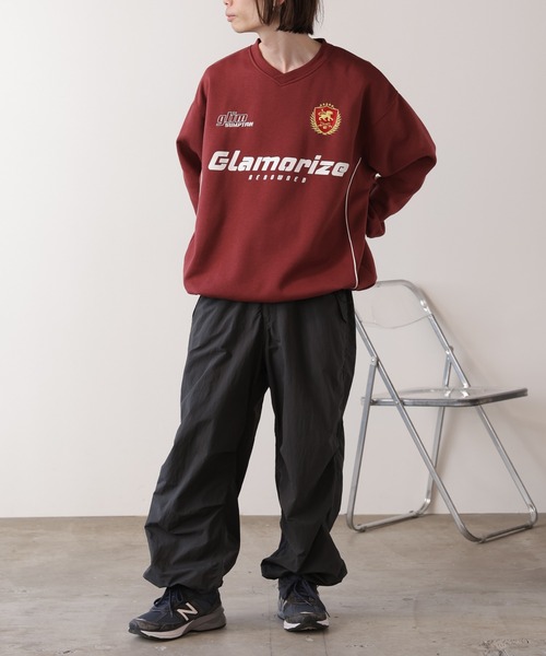 SUGGESTION（サジェッション）の「SUGGESTION/サジェッション サッカーデザイン トレーナー（スウェット・メンズ・グレー/ブラック/バーガンディー・L/M）」の14枚目の写真