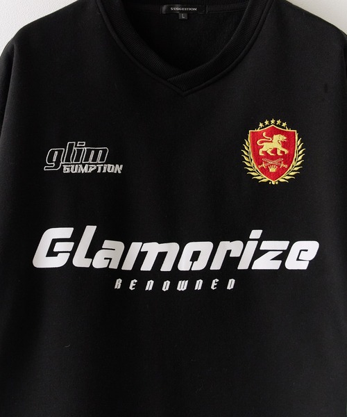 SUGGESTION（サジェッション）の「SUGGESTION/サジェッション サッカーデザイン トレーナー（スウェット・メンズ・グレー/ブラック/バーガンディー・L/M）」の16枚目の写真