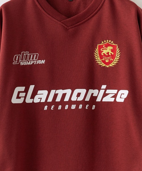 SUGGESTION（サジェッション）の「SUGGESTION/サジェッション サッカーデザイン トレーナー（スウェット・メンズ・グレー/ブラック/バーガンディー・L/M）」の18枚目の写真