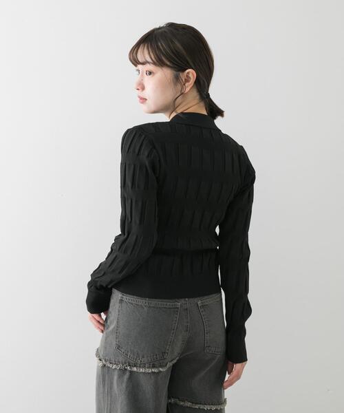 SENSE OF PLACE by URBAN RESEARCH（センスオブプレイスバイアーバンリサーチ）の「マジョリカプリーツコンパクトカーディガン（カーディガン/ボレロ・レディース・ピンク/チャコールグレー/ブラック/アイボリー・ONE）」の17枚目の写真