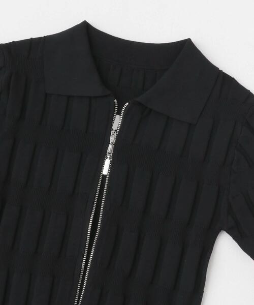 SENSE OF PLACE by URBAN RESEARCH（センスオブプレイスバイアーバンリサーチ）の「マジョリカプリーツコンパクトカーディガン（カーディガン/ボレロ・レディース・ピンク/チャコールグレー/ブラック/アイボリー・ONE）」の12枚目の写真