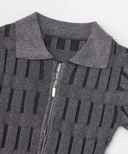 SENSE OF PLACE by URBAN RESEARCH（センスオブプレイスバイアーバンリサーチ）の「マジョリカプリーツコンパクトカーディガン（カーディガン/ボレロ・レディース・ピンク/チャコールグレー/ブラック/アイボリー・ONE）」の21枚目の写真