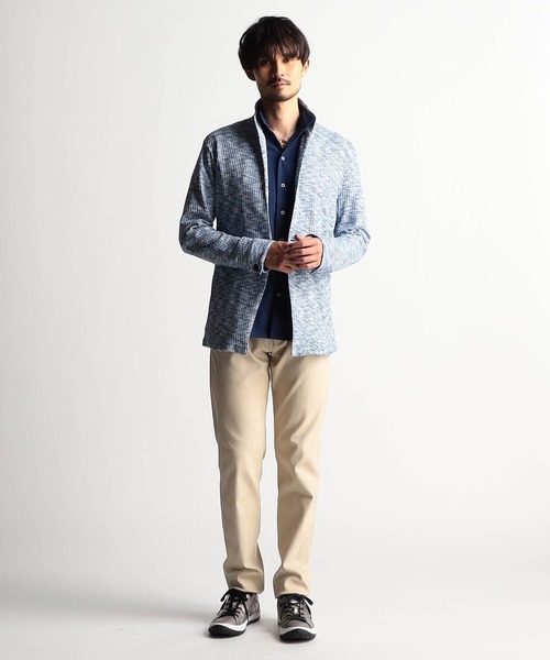 NICOLE CLUB FOR MEN(ニコルクラブフォーメン)の「メランジワッフルカットジャケット(その他アウター・メンズ・ネイビー/パープル/ピンク系/ブルー・MEDIUM/LARGE/X-LARGE)」の20枚目の写真