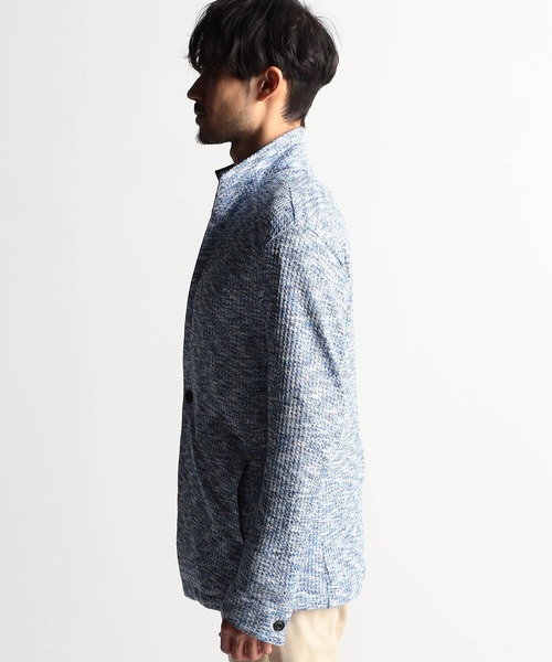 NICOLE CLUB FOR MEN(ニコルクラブフォーメン)の「メランジワッフルカットジャケット(その他アウター・メンズ・ネイビー/パープル/ピンク系/ブルー・MEDIUM/LARGE/X-LARGE)」の16枚目の写真