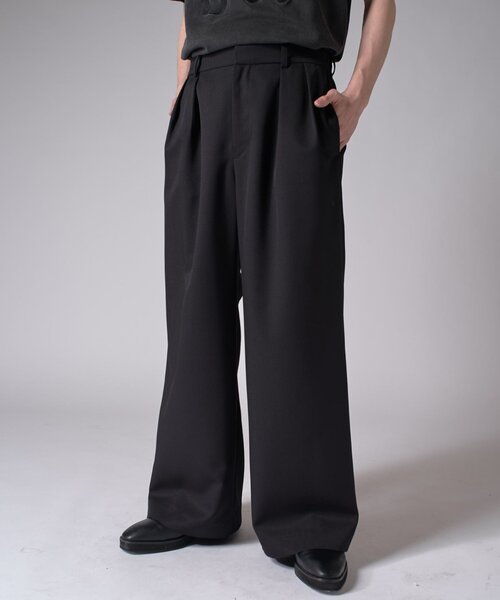 Lui's（ルイス）の「2タックワイドスラックス（スラックス・メンズ・グレー/ブラック・S/M）」の21枚目の写真