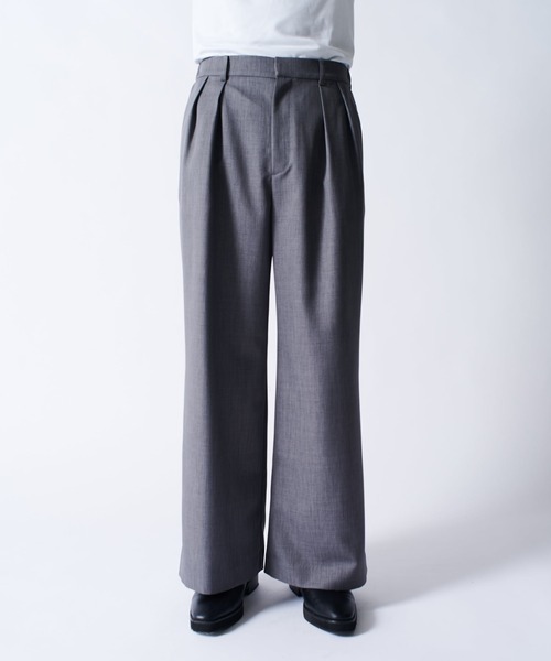 Lui's（ルイス）の「2タックワイドスラックス（スラックス・メンズ・グレー/ブラック・S/M）」の17枚目の写真