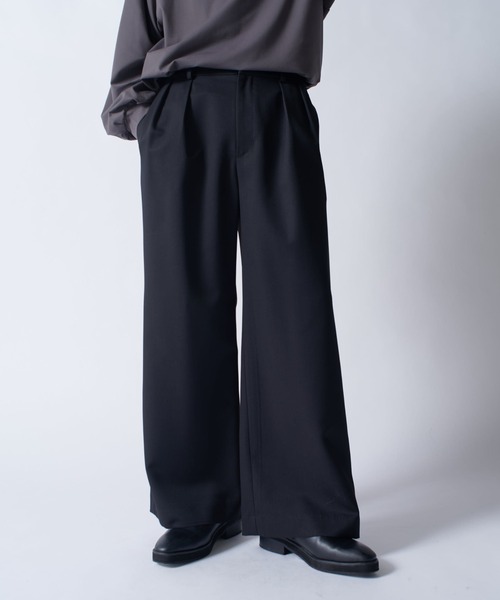 Yohji Yamamoto 2タックワイドスラックス YOHJI YAMAMOTO 12本タックパンツ | HUES 福岡セレクトショップ