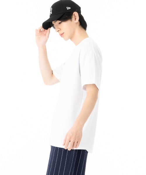 ニューエラ 半袖Tシャツ コットン ジャカードパイルボックスロゴ