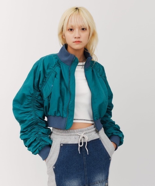 セール】atmos pink Gather Military MA-1 / アトモス ピンク ギャザー