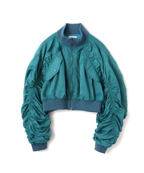 atmos pink（アトモスピンク）の「atmos pink Gather Military MA-1 / アトモス ピンク ギャザー ミリタリー エムエーワン（MA-1・レディース・カーキ/ブルー/ピンク・FREE）」の16枚目の写真