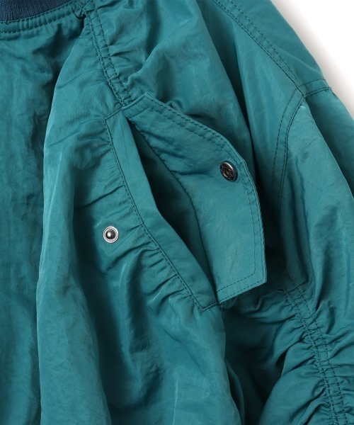 atmos pink（アトモスピンク）の「atmos pink Gather Military MA-1 / アトモス ピンク ギャザー ミリタリー エムエーワン（MA-1・レディース・カーキ/ブルー/ピンク・FREE）」の20枚目の写真