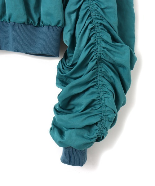 atmos pink（アトモスピンク）の「atmos pink Gather Military MA-1 / アトモス ピンク ギャザー ミリタリー エムエーワン（MA-1・レディース・カーキ/ブルー/ピンク・FREE）」の21枚目の写真