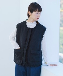 studio CLIP | ソフトチュールボトルネックプルオーバー[プラスサイズあり](Tシャツ/カットソー)