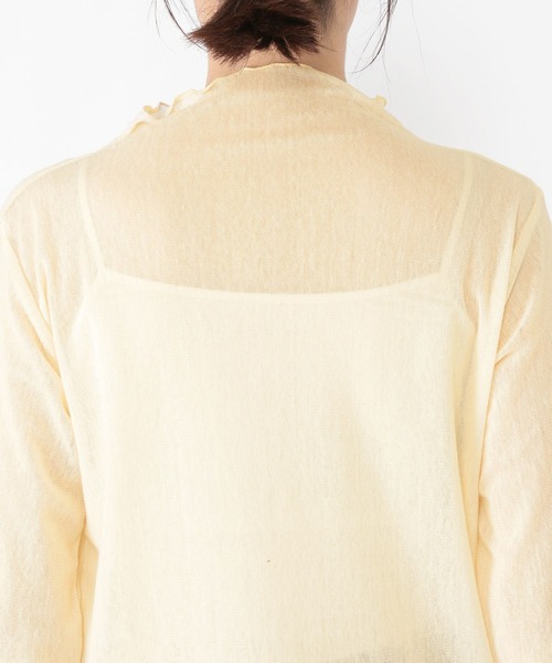 studio CLIP（スタディオクリップ）の「ソフトチュールボトルネックプルオーバー[プラスサイズあり]（Tシャツ/カットソー・レディース・ホワイト/グレー/クリーム・MEDIUM/LARGE/ﾌﾘｰ(L)）」の7枚目の写真