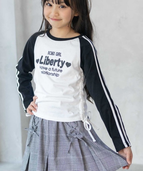 RICH MIX(リッチミックス)の「RICHMIX レースアップ長袖Tシャツ(Tシャツ/カットソー・キッズ・ブラウン系/ブラック系・130/140/150/160)」の4枚目の写真