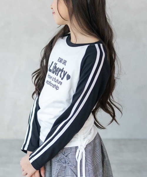 RICH MIX(リッチミックス)の「RICHMIX レースアップ長袖Tシャツ(Tシャツ/カットソー・キッズ・ブラウン系/ブラック系・130/140/150/160)」の7枚目の写真