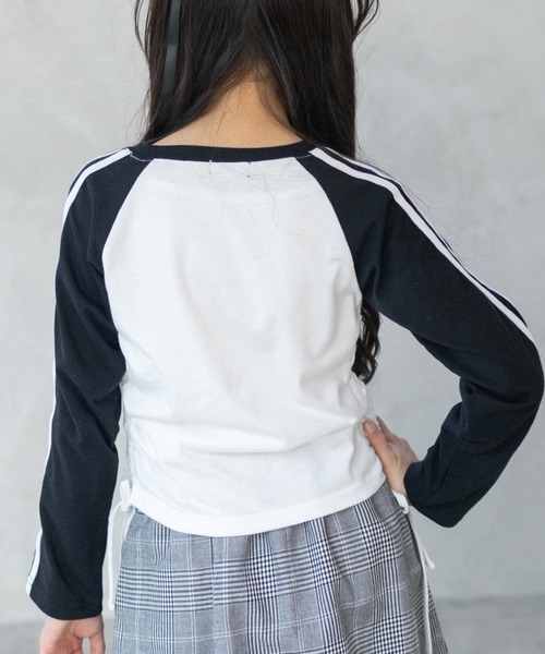 RICH MIX(リッチミックス)の「RICHMIX レースアップ長袖Tシャツ(Tシャツ/カットソー・キッズ・ブラウン系/ブラック系・130/140/150/160)」の8枚目の写真