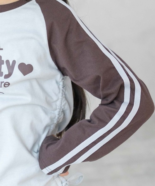 RICH MIX(リッチミックス)の「RICHMIX レースアップ長袖Tシャツ(Tシャツ/カットソー・キッズ・ブラウン系/ブラック系・130/140/150/160)」の14枚目の写真