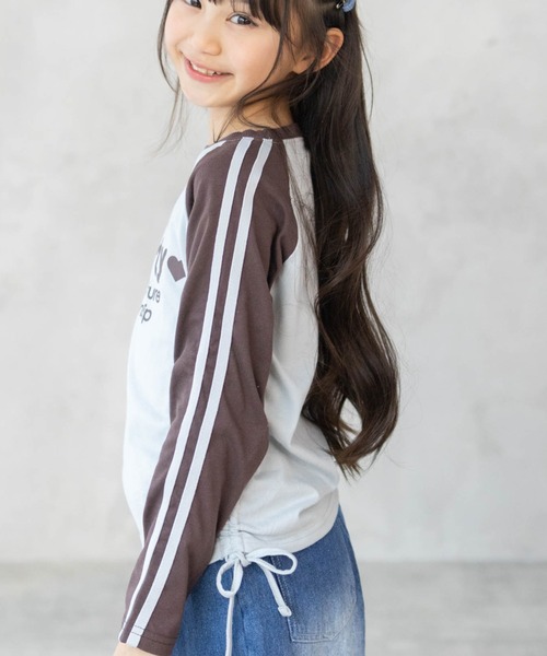 RICH MIX(リッチミックス)の「RICHMIX レースアップ長袖Tシャツ(Tシャツ/カットソー・キッズ・ブラウン系/ブラック系・130/140/150/160)」の13枚目の写真