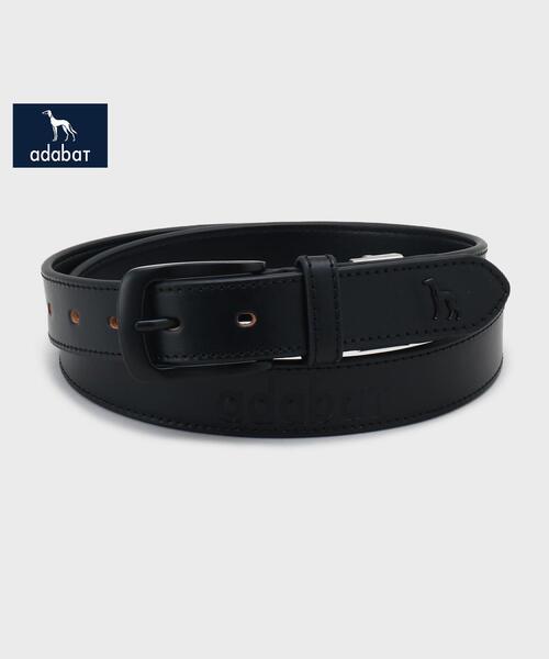 adabat（アダバット）の「【新レーベル ADABAT NAVY】サルーキレザーベルト（ベルト・メンズ・レッド系1/ホワイト/ブラック/ネイビー・00）」の3枚目の写真