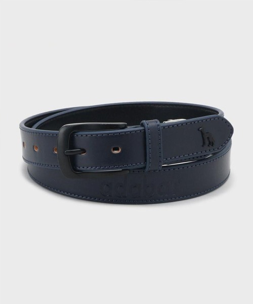 adabat(アダバット)の「【新レーベル ADABAT NAVY】サルーキレザーベルト(ベルト・メンズ・レッド系1/ホワイト/ブラック/ネイビー・00)」の3枚目の写真