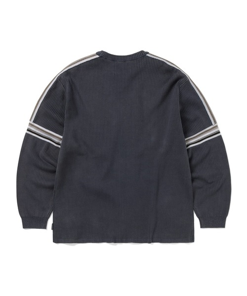 thisisneverthat ネバザ ニット セーター ネイビー M 紺 セール】Striped Knit L/S Top（ニット/セーター