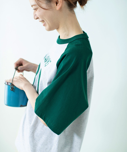 PAR ICI（パーリッシィ）の「#80NAVYS ラグランTシャツ（Tシャツ/カットソー・レディース・カーキ/ダークブラウン・FREE）」の12枚目の写真