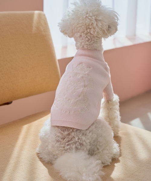 ROPE' PICNIC(ロペピクニック)の「【DOG】スエットライク刺繍ニット/リンクコーデ(ペットウェア・レディース・オフホワイト/ピンク・S/M/L/M size/D)」の20枚目の写真