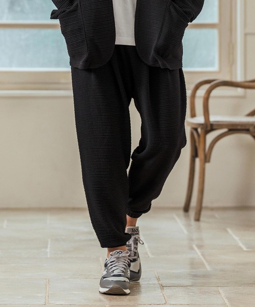 Magine(マージン)の「mp13234- Deformed Knitting Jacquard Tapered Pants ジャガードテーパードパンツ(その他パンツ・メンズ・チャコールグレー/ブラック/ミックスグレー・44/46/48)」の6枚目の写真