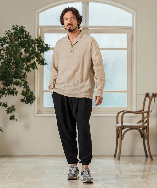 Magine(マージン)の「mp13234- Deformed Knitting Jacquard Tapered Pants ジャガードテーパードパンツ(その他パンツ・メンズ・チャコールグレー/ブラック/ミックスグレー・44/46/48)」の7枚目の写真