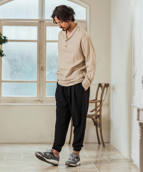 Magine(マージン)の「mp13234- Deformed Knitting Jacquard Tapered Pants ジャガードテーパードパンツ(その他パンツ・メンズ・チャコールグレー/ブラック/ミックスグレー・44/46/48)」の8枚目の写真